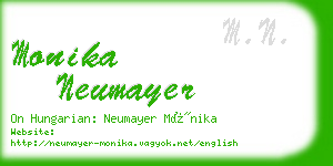 monika neumayer business card